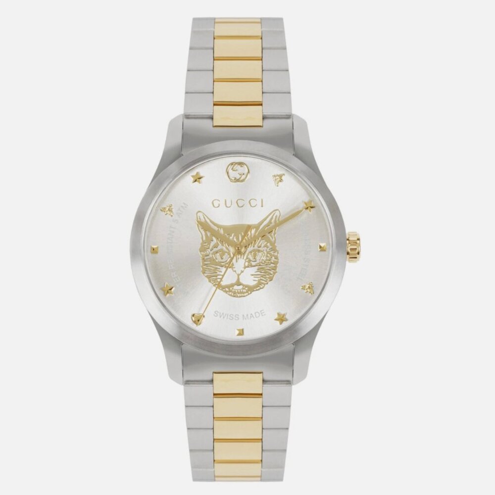 Gucci Womens Two Tone 38mm Watch - Picture 1 of 4